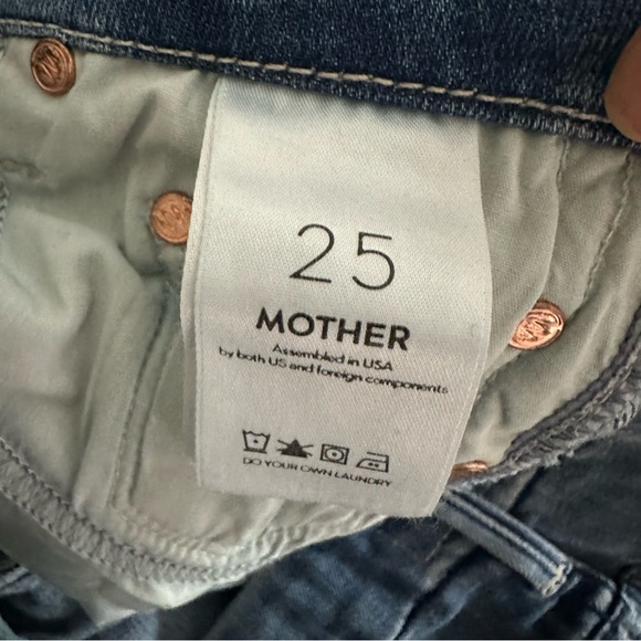 MOTHER Denim The Looker Skinny Jeans in Graffiti Girl, Size 25 - Picture 13 of 15